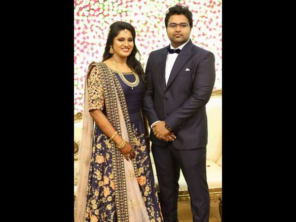 -ನವ ವಧು ಮಲ್ಲಿಕಾ ಮತ್ತು ವರ ಅರ್ಜುನ್ ಕೃಷ್ಣನ್