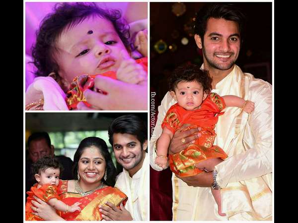 -ಮುದ್ದು ಮಗಳ ಜೊತೆ ಆದಿ ಸಾಯಿ ಕುಮಾರ್ ದಂಪತಿಗಳು