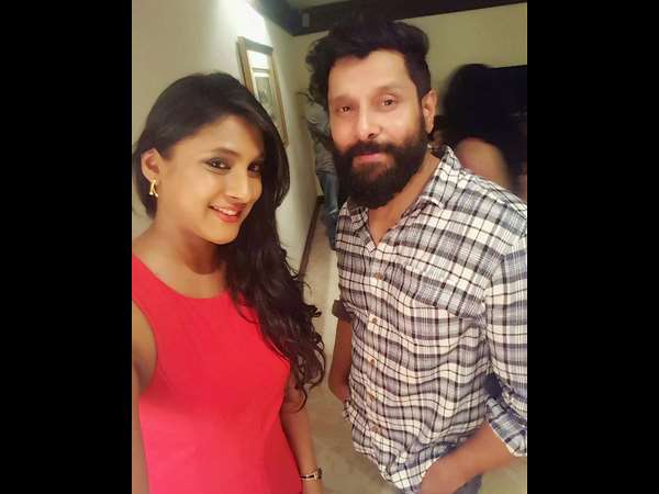 -ತಮಿಳು ನಟ ವಿಕ್ರಮ್ ಜೊತೆ ನಟಿ ಪೂವಿಶಾ