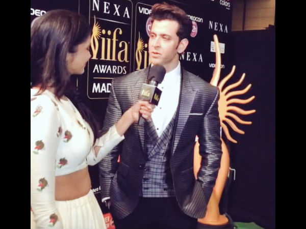 ಐಫಾ ಪ್ರಶಸ್ತಿ 2016 ಪ್ರಶಸ್ತಿ ಪ್ರದಾನ ಸಮಾರಂಭದಲ್ಲಿ ನಟ ಹೃತಿಕ್ ರೋಷನ್