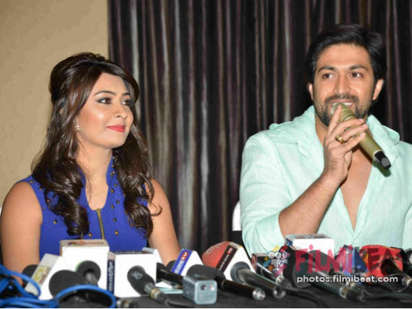 Radhika Pandit and Yash wishes fans on 'Ganesh Chaturthi' Radhika Pandit and Yash wishes fans on 'Ganesh Chaturthi'