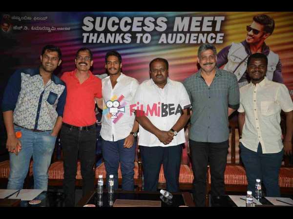 'ಜಾಗ್ವಾರ್' ಸಕ್ಸಸ್ ಮೀಟ್ ನಲ್ಲಿ 'ಹೆಚ್ ಡಿ ಕೆ ಗರಂ'