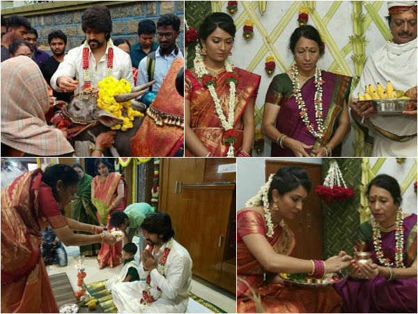 'ಯಶ್-ರಾಧಿಕಾ' ಮದುವೆ ಶಾಸ್ತ್ರ ಶುರು
