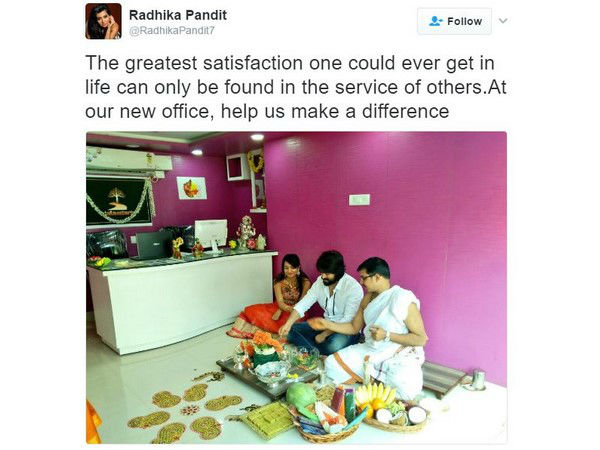 ಸಂಸತ ಹಂಚಿಕೊಂಡ ರಾಧಿಕಾ ಪಂಡಿತ್