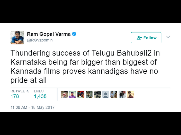 ಕರ್ನಾಟಕದಲ್ಲಿ 'ಬಾಹುಬಲಿ' ಗೆಲುವು