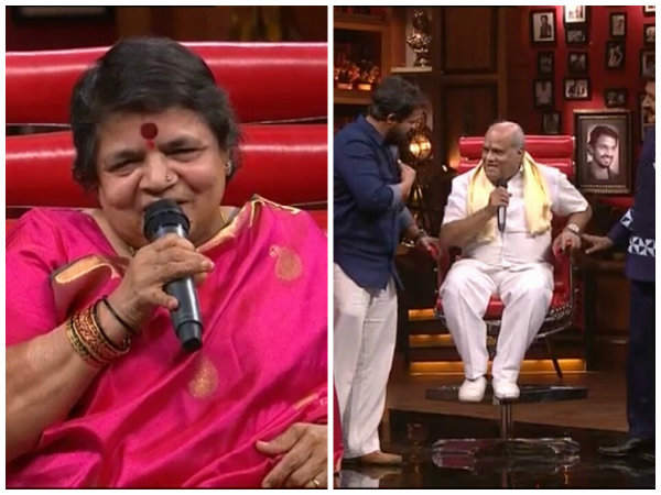 ಸಾಧಕರ ಸೀಟ್ ಮೇಲೆ ಕುಳಿತ ವಿಜಯ್ ತಂದೆ-ತಾಯಿ