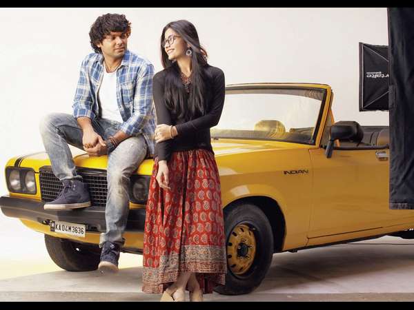 'ಕಿರಿಕ್ ಪಾರ್ಟಿ' ಚಿತ್ರದ ಸೆಟ್ ನಲ್ಲಿ 'ಲವ್ ಸ್ಟೋರಿ'