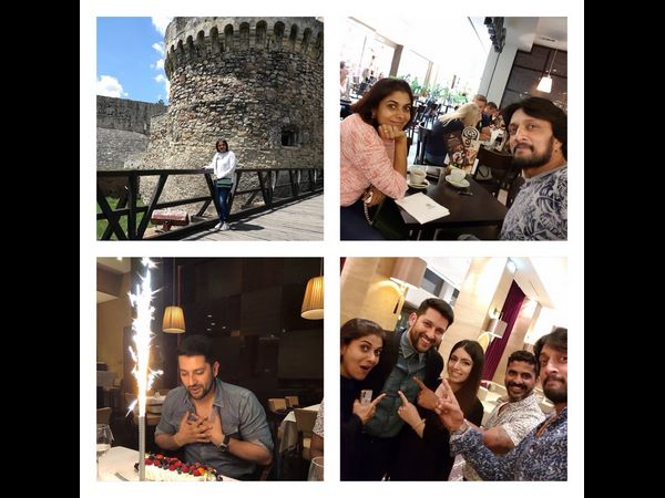 Sudeep and Priya celebrate the birthday of actor Aftab Shivdasani Sudeep and Priya celebrate the birthday of actor Aftab Shivdasani