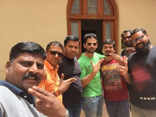 Gurunandan is acting as a hero in the Raju James Bond film Gurunandan is acting as a hero in the Raju James Bond film