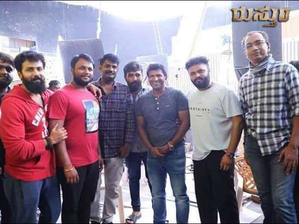 Dheeran ram kumar visit to rustum film set Dheeran ram kumar visit to rustum film set