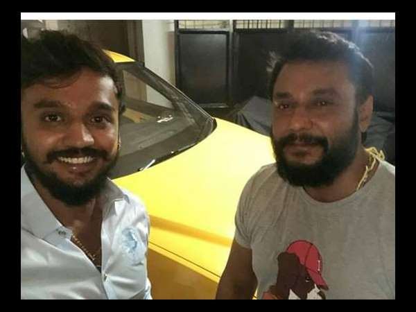 ಡಿ ಬಾಸ್ ಕಾರಿನ ಜೊತೆ ಧನ್ವೀರ್