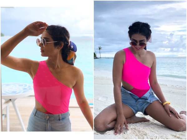 Pailwan Actress Aakanksha Singh In Maldives Tour Pailwan Actress Aakanksha Singh In Maldives Tour