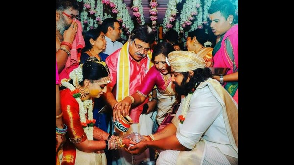 ಆಶೀರ್ವಾದ ಮಾಡಿದ ಸುಂದರ್ ರಾಜ್ ದಂಪತಿ