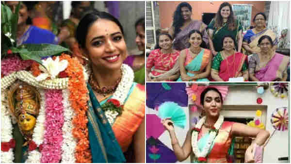 ಗೌರಿ ಪೂಜೆ ನೆರವೇರಿಸಿದ ಹಿತಾ