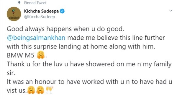ಸಲ್ಮಾನ್ ಬಗ್ಗೆ ಸುದೀಪ್ ಹೇಳಿದ್ದೇನು?