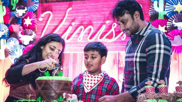 ಪ್ರಾಣಿಗಳ ಬಗ್ಗೆ ಮಗನಿಗೆ ಜ್ಞಾನ ತುಂಬುತ್ತಿರುವ ದರ್ಶನ್