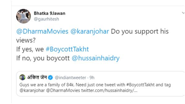 Netizens Outraged Against Karan Johars Takht Netizens Outraged Against Karan Johars Takht