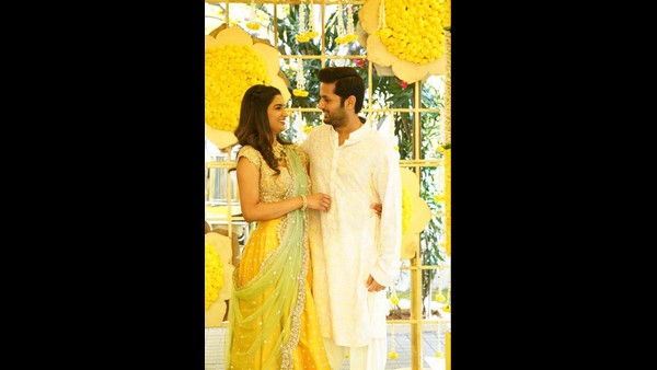 Telugu Actor Nithin Got Engaged With Shalini Telugu Actor Nithin Got Engaged With Shalini