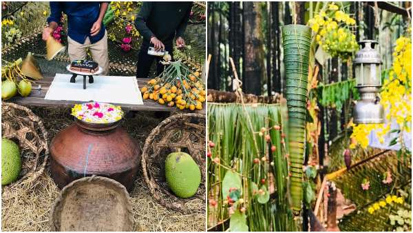 ತೆಂಗು, ಅಡಿಕೆಯಿಂದ ಸಿಂಗಾರಗೊಂಡಿದ್ದ ವೇದಿಕೆ