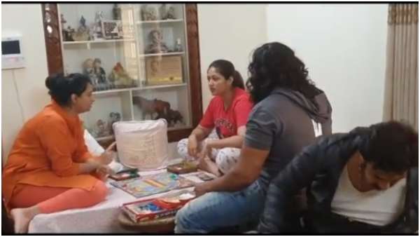 ಆಟದಲ್ಲಿ ಭಾಗಿಯಾದ ಮೇಘನಾ ಮತ್ತು ಧ್ರುವ ಪತ್ನಿ