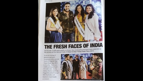 ಫ್ರೆಶ್ ಪೇಸ್ ಇಂಡಿಯಾ ವಿನ್ನರ್ ರಶ್ಮಿಕಾ ಮಂದಣ್ಣ