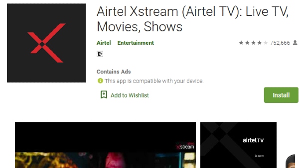 ಏರ್ ಟೆಲ್ Xtream(Airtel TV)