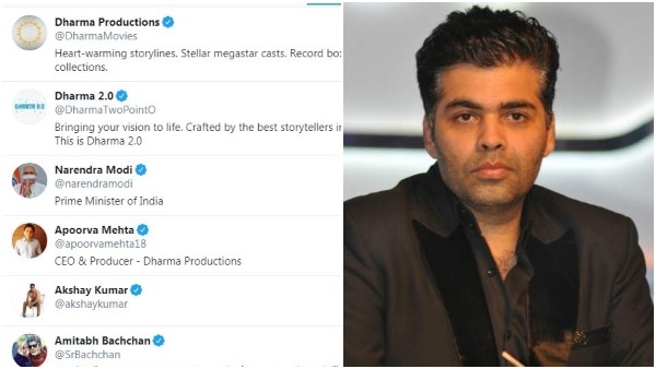 ಕರಣ್ ಹಿಂಬಾಲಿಸುತ್ತಿರುವ ಸೆಲೆಬ್ರಿಟಿಗಳಿವರು