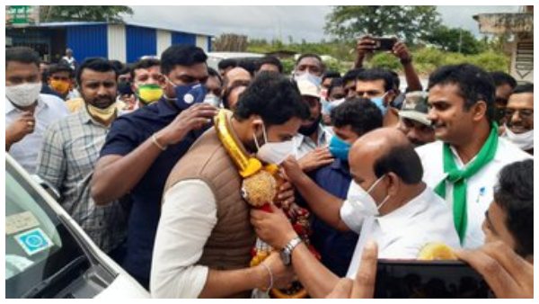 ಕೊಡಗಿಗೆ ಭೇಟಿ ನೀಡಿದ್ದ ನಿಖಿಲ್ ಕುಮಾರಸ್ವಾಮಿ