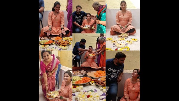 ಹಸಿರು ಸೀರೆಯಲ್ಲಿ ಅಪೇಕ್ಷಾ ಮಿಂಚಿಂಗ್
