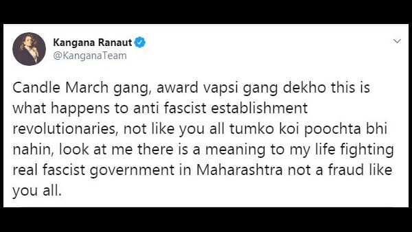 ಕ್ಯಾಂಡಲ್ ಮೆರವಣಿಗೆ ಗ್ಯಾಂಗ್, ಪ್ರಶಸ್ತಿ ವಾಪಸ್ಸಿ ಗ್ಯಾಂಗ್