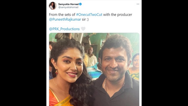 Samyukta Hornad is set to star opposite Danish Sait in One Cut Two Cut Movie Samyukta Hornad is set to star opposite Danish Sait in One Cut Two Cut Movie