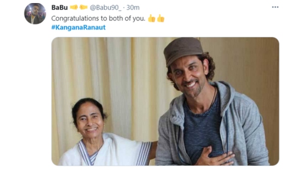 ಮಮತಾ ಬ್ಯಾನರ್ಜಿ-ಹೃತಿಕ್ ಫೋಟೋ ವೈರಲ್