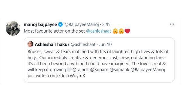 Manoj Bajpayee picks his favourite Co star in The Family Man series Manoj Bajpayee picks his favourite Co star in The Family Man series