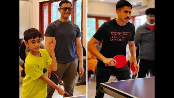 Aamir Khan plays table tennis match with his ex-wife Kiran Rao in Laal Singh Chaddha Aamir Khan plays table tennis match with his ex-wife Kiran Rao in Laal Singh Chaddha