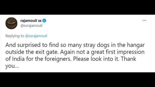 SS Rajamouli shares his bad experience of Delhi Airport SS Rajamouli shares his bad experience of Delhi Airport