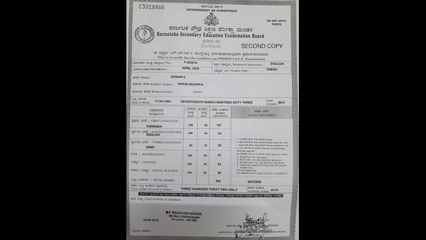 ಅಂಕಗಳ ವಿವರ