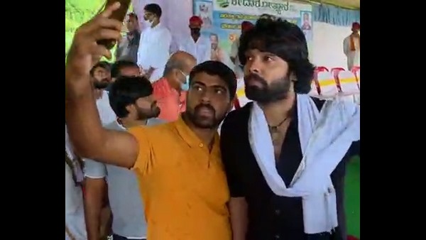 Actor Rakshit Shetty Planted Paddy In Udupi Actor Rakshit Shetty Planted Paddy In Udupi