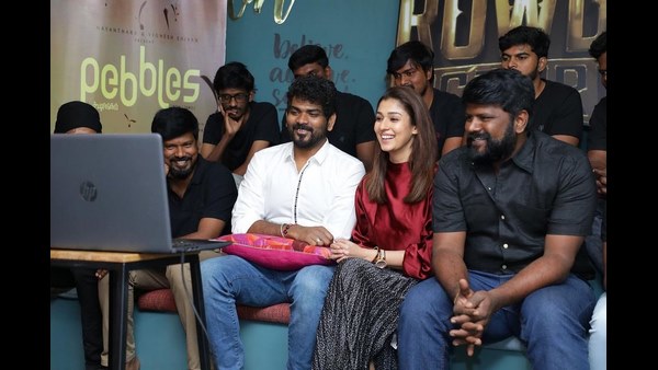 Nayanthara and Vignesh Shivan International award for Pebbles movie Nayanthara and Vignesh Shivan International award for Pebbles movie