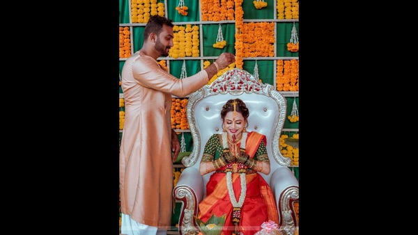 Amrutha Ramamoorthi shares her Baby Shower ceremony photos Amrutha Ramamoorthi shares her Baby Shower ceremony photos