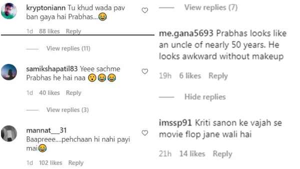 Netizens shocking reaction on Prabhas no makeup look Netizens shocking reaction on Prabhas no makeup look