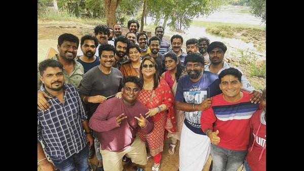 Jogi Prem Meet Puneeth Rajkumar Along With Rana Jogi Prem Meet Puneeth Rajkumar Along With Rana