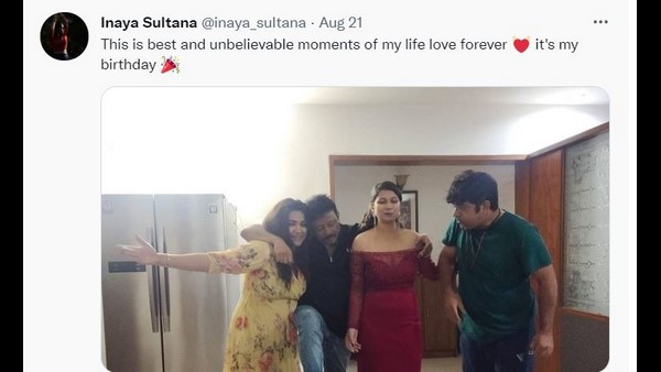 Director Ram Gopal Varma dance with Inanya Sultana Director Ram Gopal Varma dance with Inanya Sultana