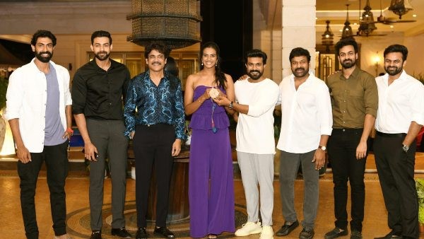ಪಿವಿ ಸಿಂಧು ಗೌರವಿಸಿದ ಮೆಗಾಸ್ಟಾರ್