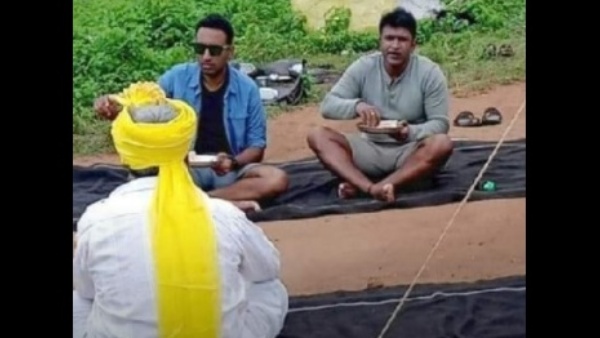 ಕುರಿಗಾಹಿಗಳ ಆತಿಥ್ಯ ಸ್ವೀಕರಿಸಿದ ಪುನೀತ್