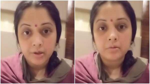 Actress Vijayalakshmi ask fans for help as she tested positive for Covid-19; released new video Actress Vijayalakshmi ask fans for help as she tested positive for Covid-19; released new video