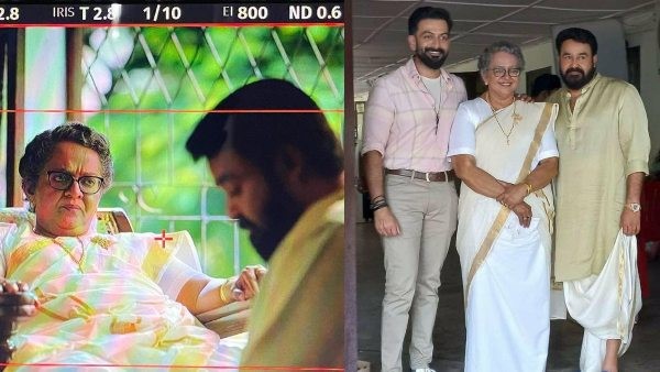 Mohan Lal Gifts Special Sunglasses to Prithviraj sukumaran Mohan Lal Gifts Special Sunglasses to Prithviraj sukumaran