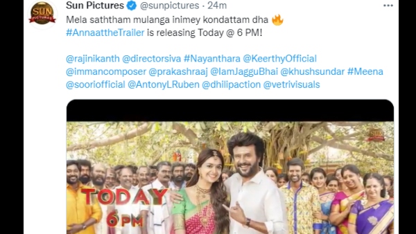 Rajinikanth Starrer Annaatthe movie trailer releasing on October 27 Rajinikanth Starrer Annaatthe movie trailer releasing on October 27