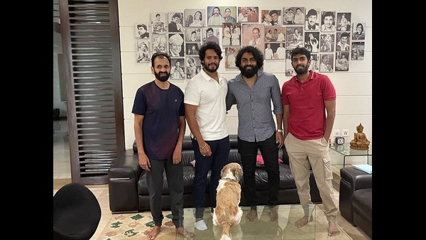 Actor Nikhil kumar visited Dr. Rajkumar family! Actor Nikhil kumar visited Dr. Rajkumar family!