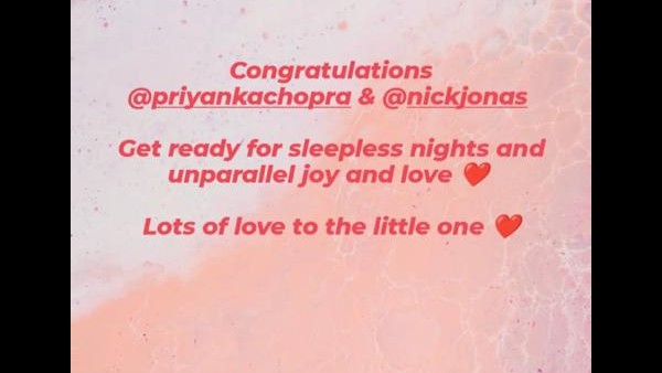 Anushka Sharma Congratulates New Parents Priyanka Chopra, Nick Jonas Anushka Sharma Congratulates New Parents Priyanka Chopra, Nick Jonas