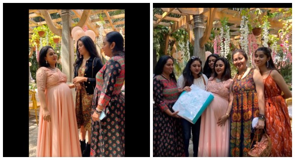 ಪಿಂಕ್ ಗೌನ್ನಲ್ಲಿ ತುಂಬು ಗರ್ಭಿಣಿ ಅಮೂಲ್ಯ!